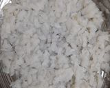 A picture of step 2 of Poha Pakodas.
