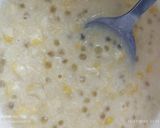 Gambar langkah 7 resipi Bubur Jagung Sagu.