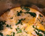 A picture of step 8 of Instant Pot Low carb Zuppa Toscana soup.