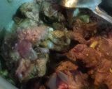 A picture of step 3 of Mutton biryani.