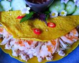 A picture of step 7 of BANH XEO Wraps.