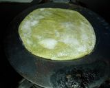 A picture of step 3 of Morianga powder roti.