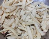 A picture of step 2 of Sweet potato french fries.