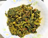 A picture of step 1 of Stuffed Spinach Dosa.