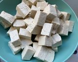 A picture of step 2 of Tokwat Baboy (Tofu and Pork).