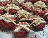 Φωτογραφία βήματος 9 της συνταγής Red velvet ♥️ μελομακάρονα!!