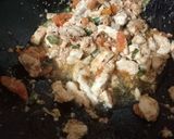A picture of step 6 of Bhindi chicken ❤️.