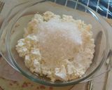 A picture of step 5 of Chhena poda Orissa dish.