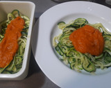 Foto del paso 5 de la receta: Espaguetis de calabacín con verduras y langostinos