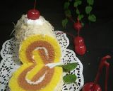 Foto langkah ke 4 dari resep Japanese Roll Cake Kukus keju#Pr_recookanekabolkus.