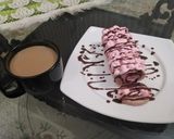 A picture of step 10 of Pink Swiss Roll🍥.