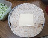 A picture of step 4 of KFC Chicken Wrap.