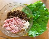 Hình bước làm 1 của món Chả lá lốt