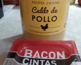 Foto del paso 3 de la receta: Albóndigas de pollo con especias de Fajita y salsa de tomate mediterránea, berenjena y bacon