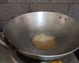 A picture of step 2 of Arbi fry.