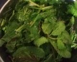 A picture of step 1 of Mint pulao.