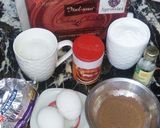 A picture of step 1 of Chocolate fudge ice cake.