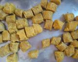 A picture of step 3 of Rajasthani gatte.
