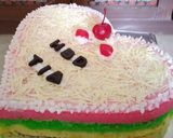 Foto langkah ke 4 dari resep Rainbow Cake (4 Telur).