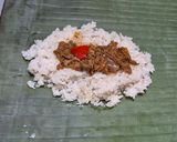 Foto langkah ke 3 dari resep Nasi Bakar Sapi Lada Hitam.