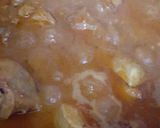 A picture of step 5 of Achar gosht.