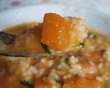 Foto del passaggio 4 della ricetta Minestra di riso con zucca e pancetta