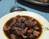 Foto del paso 4 de la receta: Filet de merluza, langostinos y calamaretis!