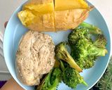 รูปขั้นตอนการทำที่ 3 ของ อกไก่สมุนไพร + มันฝรั่ง ไมโครเวฟ
