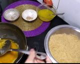 A picture of step 3 of Janmashtami special churma laddu.