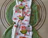 Hình bước làm 5 của món Crepe trà xanh