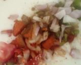 A picture of step 5 of Baigan ka raita.