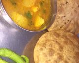 A picture of step 15 of Aloo poori.