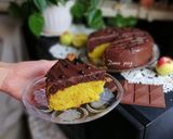 عکس مرحله 8 از دستور کیک دورنگ با گاناش شکلاتی