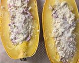 Une image de l'étape 3 de Courge spaghetti à la carbonara.