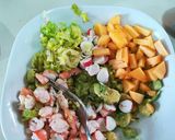 Foto del paso 2 de la receta: Ensalada de aguacate y langostinos