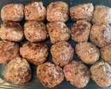 Une image de l'étape 5 de Boulettes aux 3 viandes sauce façon bolognaise et polenta.