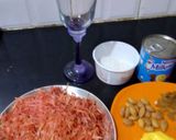 A picture of step 1 of Carrort halwa.