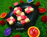રોઝ કોકોનટ સ્વીટસ્ (Rose Coconut Sweets Recipe In Gujarati) રેસીપી સ્ટેપ7ફોટો