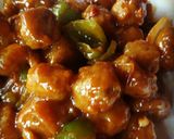 A picture of step 5 of Soya Chilli.