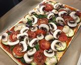 A picture of step 7 of Veggie Pizza with pastry base.