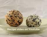 A picture of step 1 of Sesame Ball with Black Sesame Filling [Onde-onde].