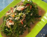 Foto langkah ke 2 dari resep Tumis kangkung trasi sederhana.