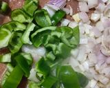 A picture of step 5 of Kadhai paneer.