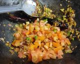A picture of step 3 of Dal palak.