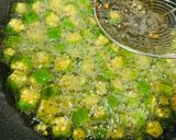A picture of step 2 of Masala Bhindi.
