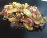 Foto del paso 4 de la receta: Hígado encebollado con uvas