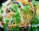 Hình bước làm 3 của món Mì xào chay