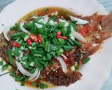 รูปขั้นตอนการทำที่ 10 ของ ปลาทับทิม ราดพริก