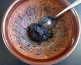 A picture of step 8 of Black Sesame Cupcakes.