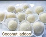 A picture of step 3 of Coconut laddoo.
